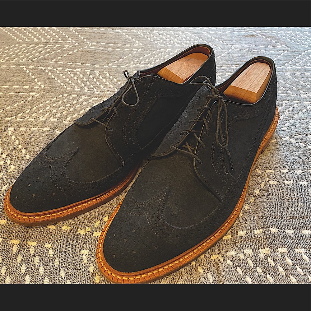 Allen Edmonds Blue Suede Brouges